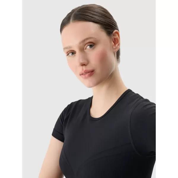  Ženska funkcionalna majica 4F WSS25TFTSF1270 DUBOKA CRNA 