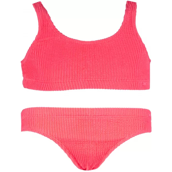 Dječji kupaći kostimi 4F JWSS25UBKSF047 BLIJEDO KORALJNI NEON 