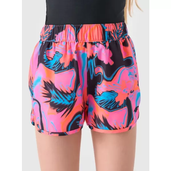  Dječje kratke hlače 4F JWSS25UBDSF150 MULTICOLOR ALLOVER 