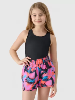Dječje kratke hlače 4F JWSS25UBDSF150 MULTICOLOR ALLOVER