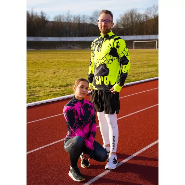  Muška sportska majica premium plus ALTISPORT VOJ/ALM076MI04 FLUO-ŽUTA 