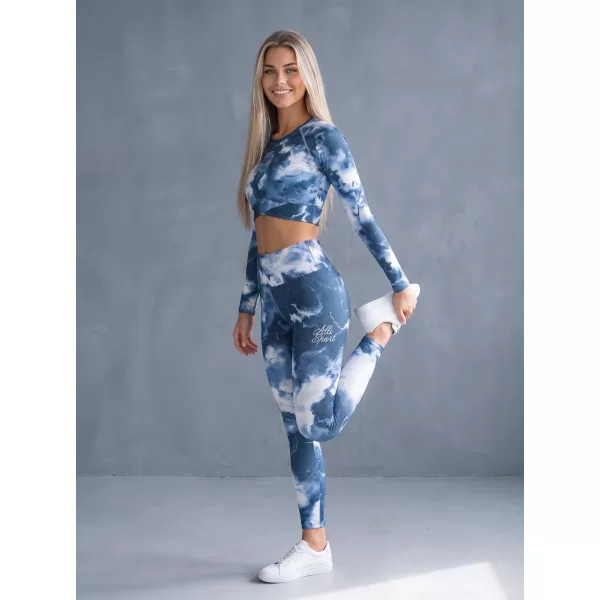  Ženske duge premium tajice ALTISPORT VOJ/ALW066LEG01 TAMNOPLAVA 