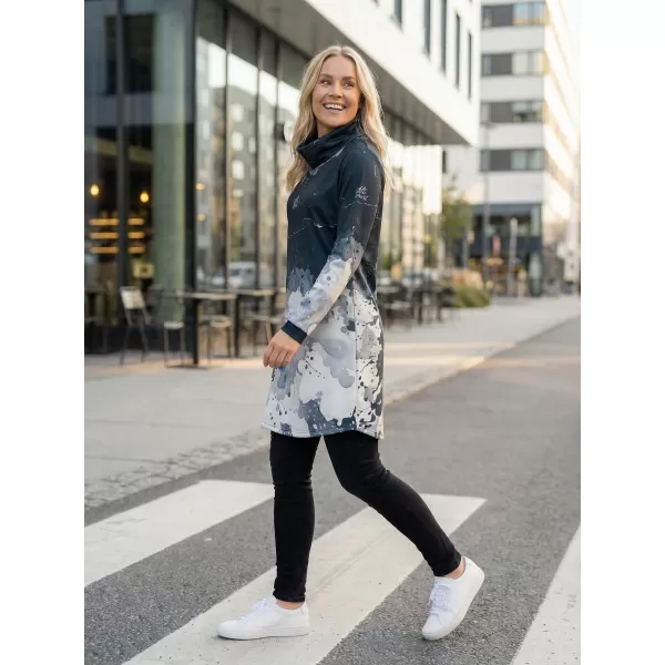  Ženska vrhunska produžena majica ALTISPORT VOJ/ALW089MI06 CRNA 