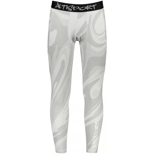  Muške duge premium sportske tajice ALTISPORT VOJ/ALM072LEG01 SIVA 