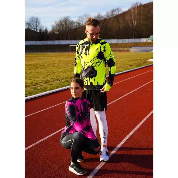  Muška sportska majica premium plus ALTISPORT VOJ/ALM076MI04 FLUO-ŽUTA 