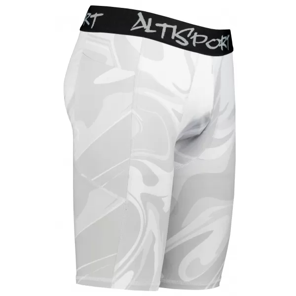 Muške sportske tajice iznad koljena premium ALTISPORT VOJ/ALM072LEG02 SIVA 