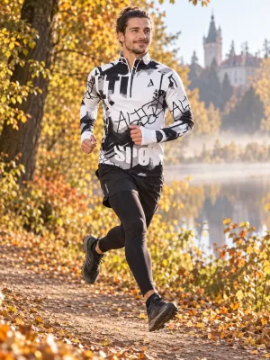 Muška sportska majica premium plus ALTISPORT VOJ/ALM076MI04 CRNO/BIJELO