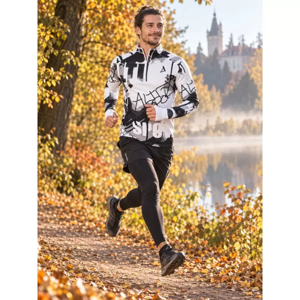  Muška sportska majica premium plus ALTISPORT VOJ/ALM076MI04 CRNO/BIJELO 