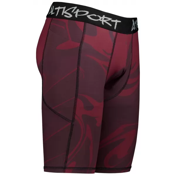  Muške sportske tajice iznad koljena premium ALTISPORT VOJ/ALM072LEG02 VINO-CRVENO 