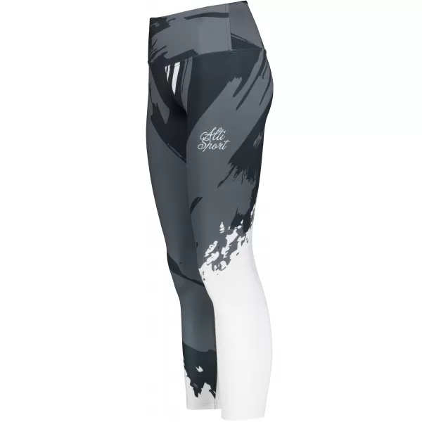  Ženske duge premium tajice ALTISPORT VOJ/ALW081LEG01 CRNO-SIVA 
