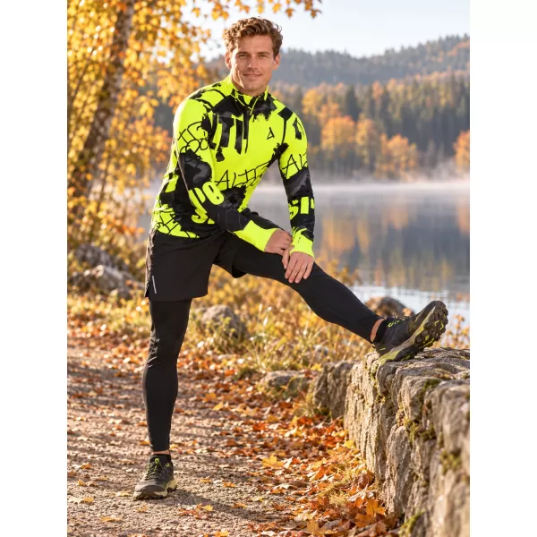  Muška sportska majica premium plus ALTISPORT VOJ/ALM076MI04 FLUO-ŽUTA 