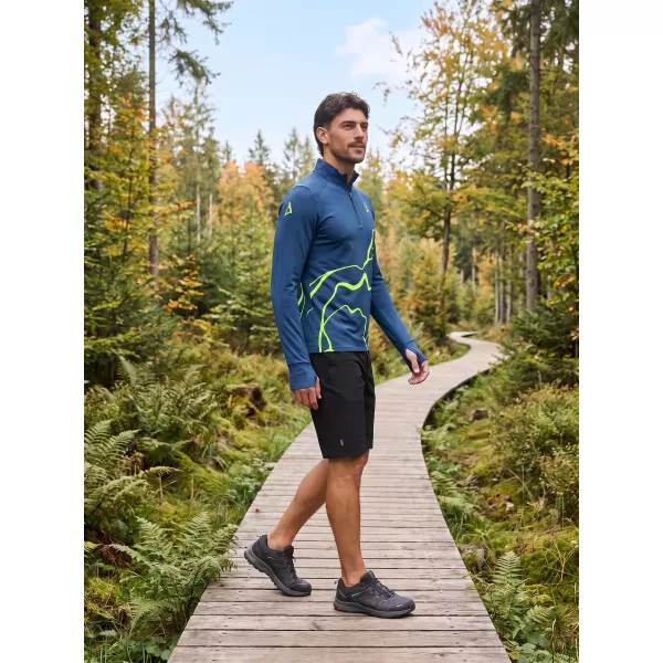  Muška sportska majica premium plus ALTISPORT VOJ/ALM073MI04 TAMNO-FLUO ŽUTA 