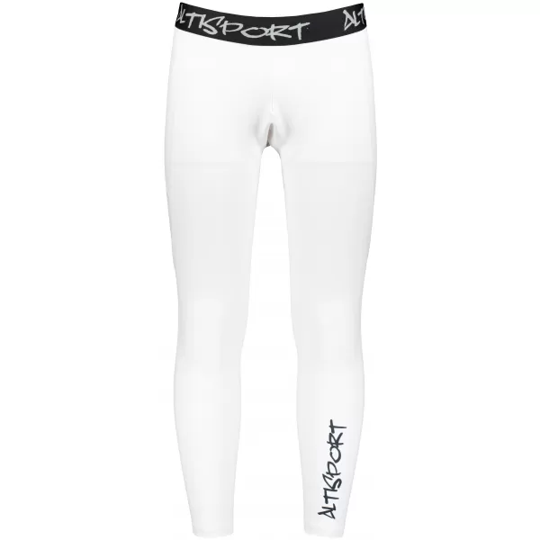  Muške duge premium sportske tajice ALTISPORT VOJ/ALM000LEG01 BIJELA 