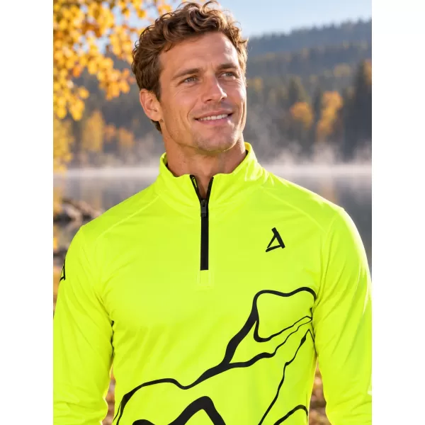  Muška sportska majica premium plus ALTISPORT VOJ/ALM073MI04 FLUO-ŽUTA 