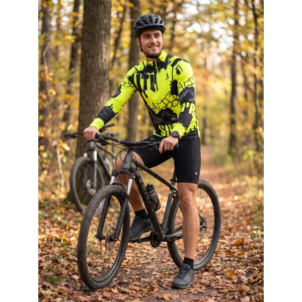  Muška sportska majica premium plus ALTISPORT VOJ/ALM076MI04 FLUO-ŽUTA 