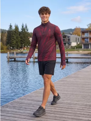 Muška sportska majica premium plus ALTISPORT VOJ/ALM072MI04 VINO-CRVENO