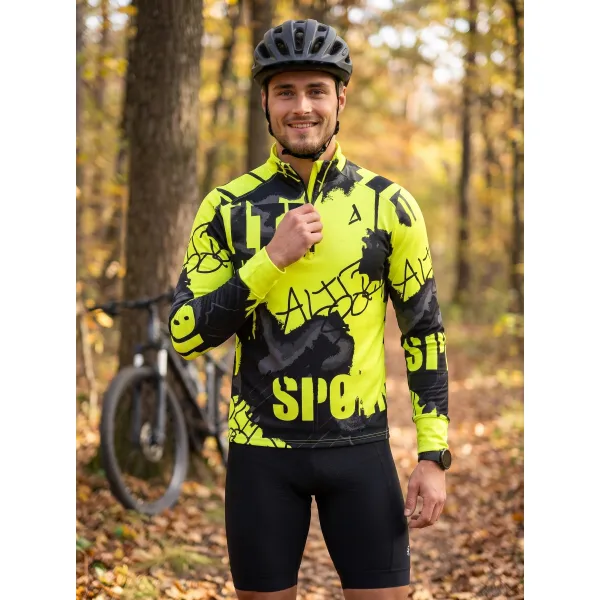  Muška sportska majica premium plus ALTISPORT VOJ/ALM076MI04 FLUO-ŽUTA 