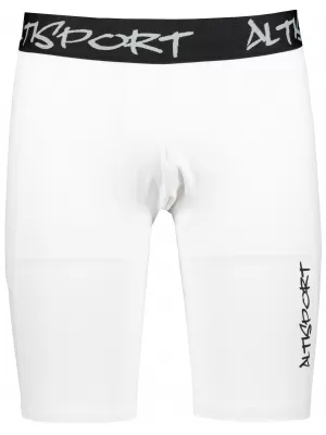 Muške sportske tajice iznad koljena premium ALTISPORT VOJ/ALM000LEG02 BIJELA