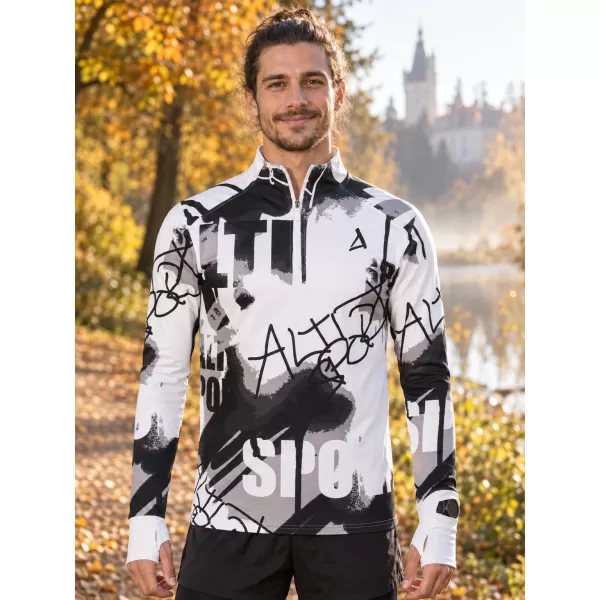  Muška sportska majica premium plus ALTISPORT VOJ/ALM076MI04 CRNO/BIJELO 