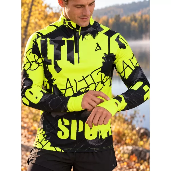  Muška sportska majica premium plus ALTISPORT VOJ/ALM076MI04 FLUO-ŽUTA 