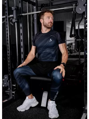 Muške duge premium sportske tajice ALTISPORT VOJ/ALM072LEG01 CRNA