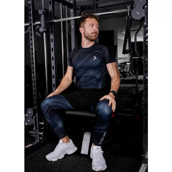  Muške duge premium sportske tajice ALTISPORT VOJ/ALM072LEG01 CRNA 