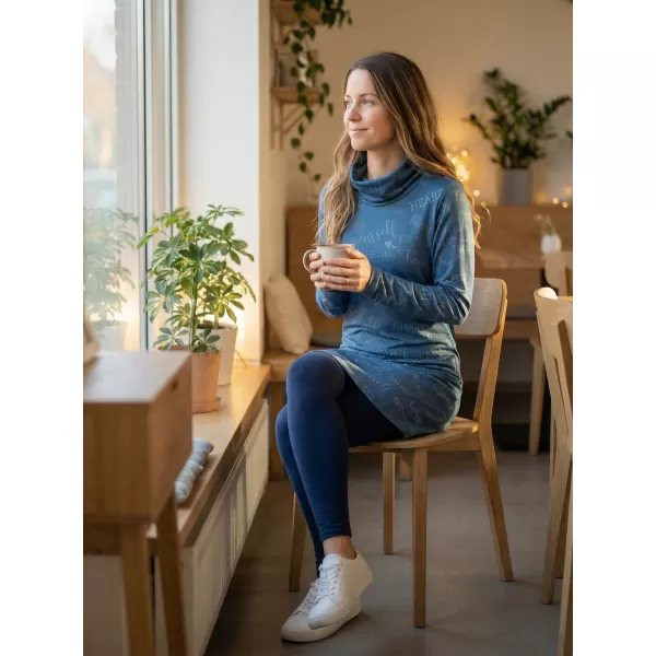  Ženska vrhunska produžena majica ALTISPORT VOJ/ALW067MI06 PLAVA 