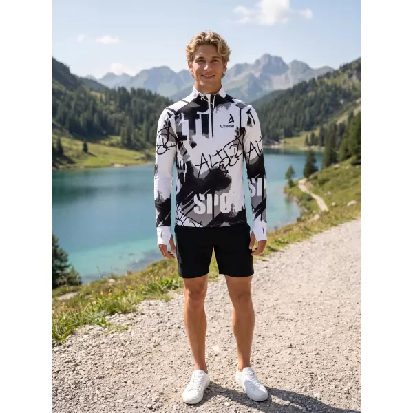  Muška sportska majica premium plus ALTISPORT VOJ/ALM076MI04 CRNO/BIJELO 