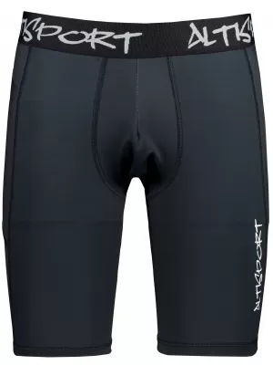 Muške sportske tajice iznad koljena premium ALTISPORT VOJ/ALM000LEG02 CRNA