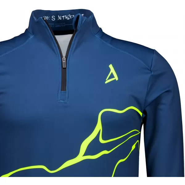  Muška sportska majica premium plus ALTISPORT VOJ/ALM073MI04 TAMNO-FLUO ŽUTA 