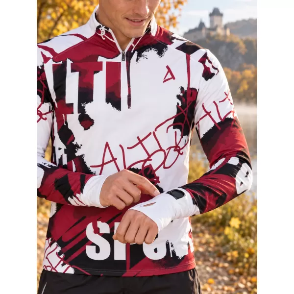  Muška sportska majica premium plus ALTISPORT VOJ/ALM076MI04 BIJELO/CRVENO 
