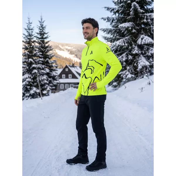 Muška sportska majica premium plus ALTISPORT VOJ/ALM073MI04 FLUO-ŽUTA 