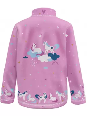 Dječja majica od flisa WAMU JEDNOROŽCI RUŽIČASTA