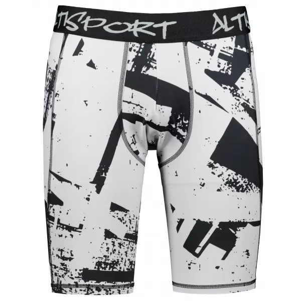  Muške sportske tajice iznad koljena premium ALTISPORT VOJ/ALM079LEG02 CRNO SIVA 