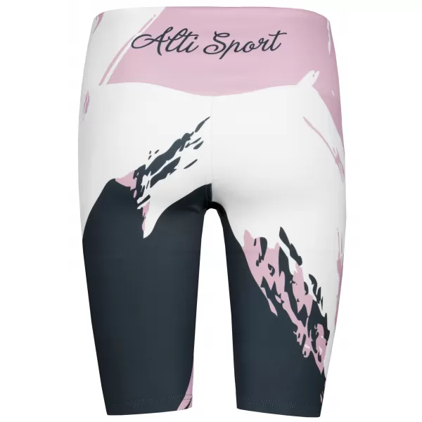  Ženske tajice iznad koljena premium ALTISPORT VOJ/ALW081LEG02 RUŽIČASTO-CRNA 