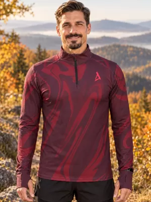 Muška sportska majica premium plus ALTISPORT VOJ/ALM072MI04 VINO-CRVENO