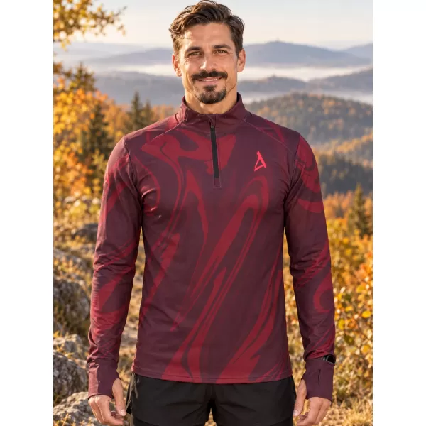  Muška sportska majica premium plus ALTISPORT VOJ/ALM072MI04 VINO-CRVENO 