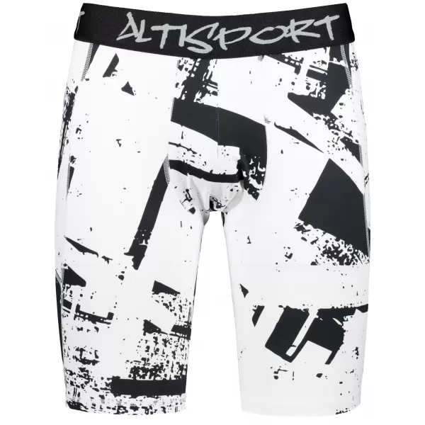  Muške sportske tajice iznad koljena premium ALTISPORT VOJ/ALM079LEG02 CRNO-BIJELO 