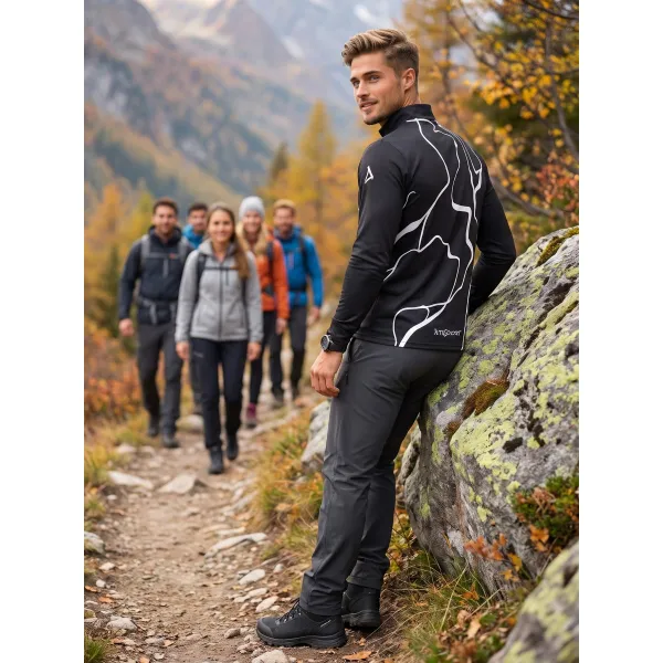  Muška sportska majica premium plus ALTISPORT VOJ/ALM073MI04 CRNA 