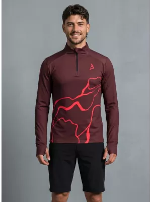 Muška sportska majica premium plus ALTISPORT VOJ/ALM073MI04 VINO-CRVENO