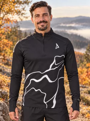 Muška sportska majica premium plus ALTISPORT VOJ/ALM073MI04 CRNA