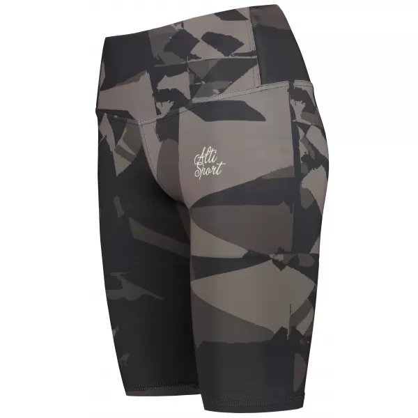  Ženske tajice iznad koljena premium ALTISPORT VOJ/ALW080LEG02 TAMNO SMEĐA 