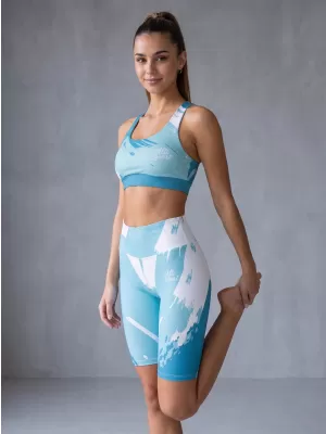 Ženske tajice iznad koljena premium ALTISPORT VOJ/ALW081LEG02 PLAVA