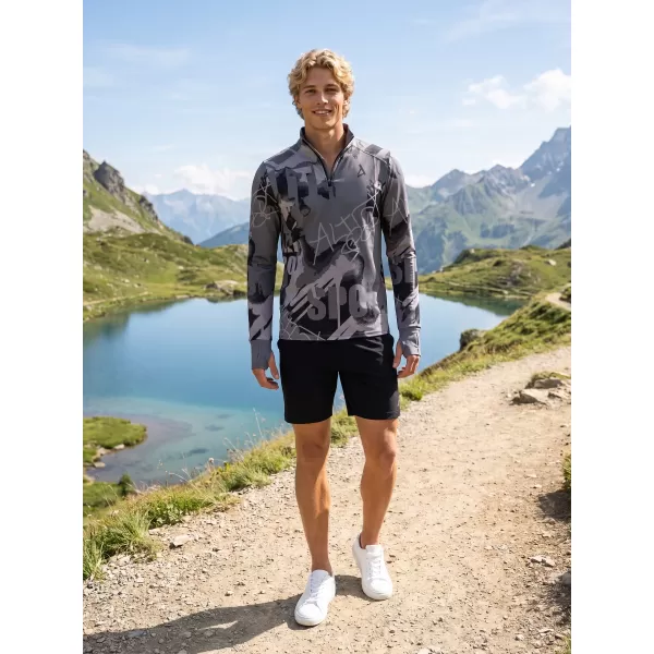  Muška sportska majica premium plus ALTISPORT VOJ/ALM076MI04 TAMNO-SIVA 