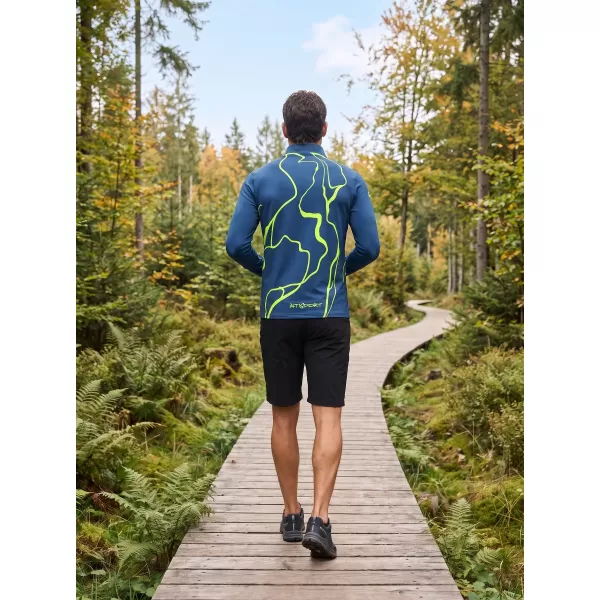  Muška sportska majica premium plus ALTISPORT VOJ/ALM073MI04 TAMNO-FLUO ŽUTA 