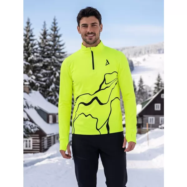  Muška sportska majica premium plus ALTISPORT VOJ/ALM073MI04 FLUO-ŽUTA 