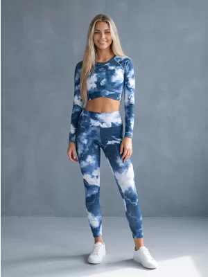 Ženske duge premium tajice ALTISPORT VOJ/ALW066LEG01 TAMNOPLAVA
