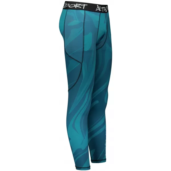  Muške duge premium sportske tajice ALTISPORT VOJ/ALM072LEG01 KEROZIN 
