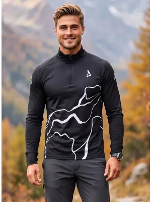 Muška sportska majica premium plus ALTISPORT VOJ/ALM073MI04 CRNA