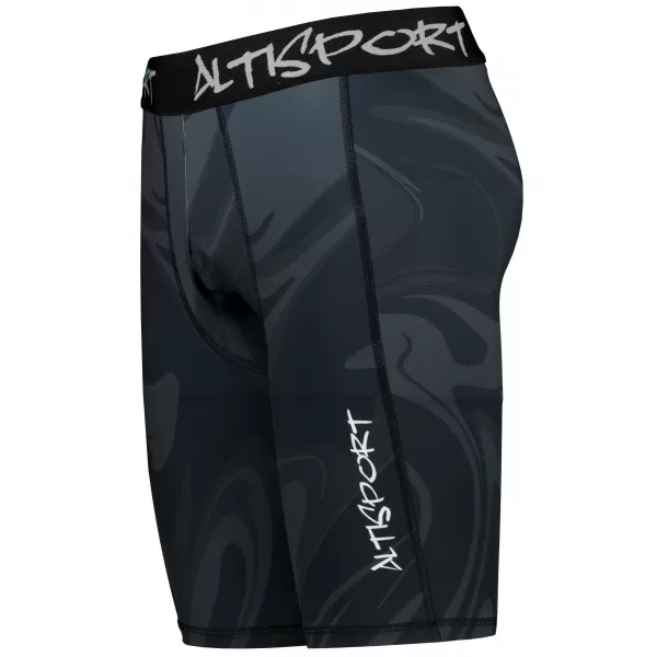  Muške sportske tajice iznad koljena premium ALTISPORT VOJ/ALM072LEG02 CRNA 
